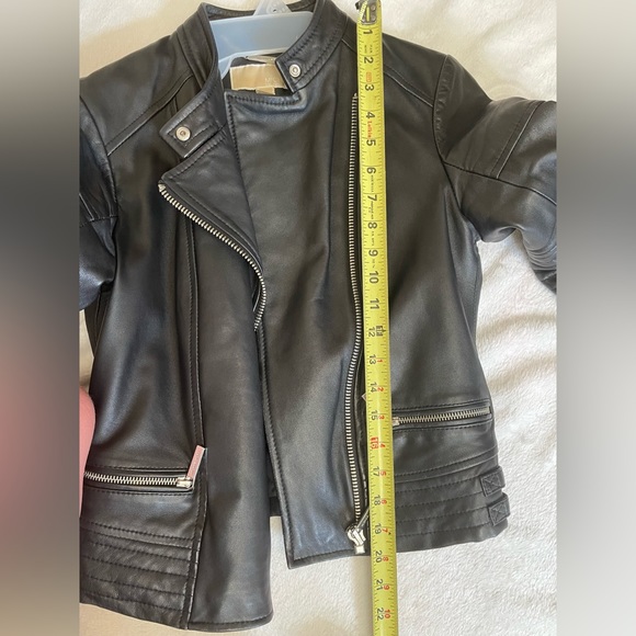 Michael Kors Moto Lambs Leather Jacket XS - Picture 5 of 16